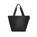 Torba Shopper M 15l glossy dots black - 3