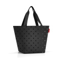 Torba Shopper M 15l glossy dots black - 1