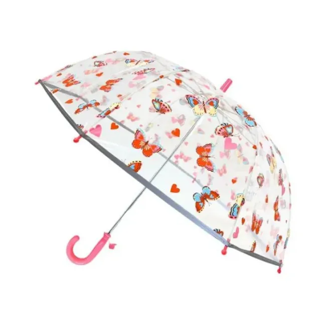 Parasol dziecięcy przezroczysty motyle