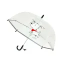 Children's Umbrella Transparent with White Puppy - 1