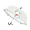 Parasol dziecięcy przezroczysty biały piesek - 4