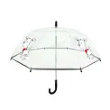 Parasol dziecięcy przezroczysty biały piesek - 2