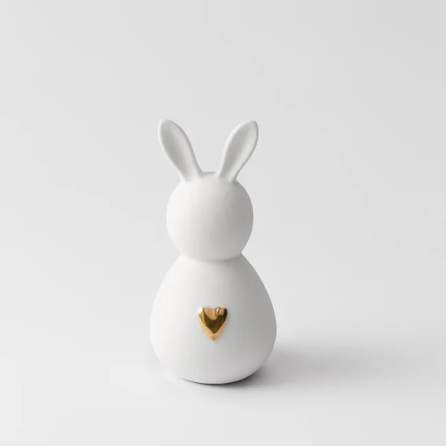 Decorative Figurine Bunny 13cm Gold Ears