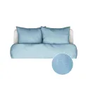 Set of 2 pillowcases Senja 50x70cm blue herringbone pattern