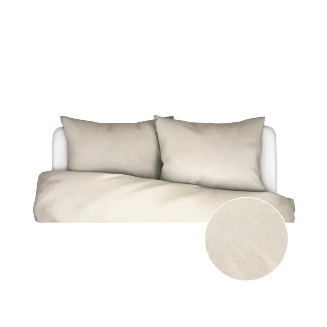 Komplet 2 poszewek na poduszki Jule 70x80cm waniliowy