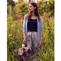 Top od piżamy Shelby Satin Uni rozmiar L antracytowy - 3