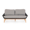 Sofa ogrodowa Tamise 2-3 osobowa antracyt - 6