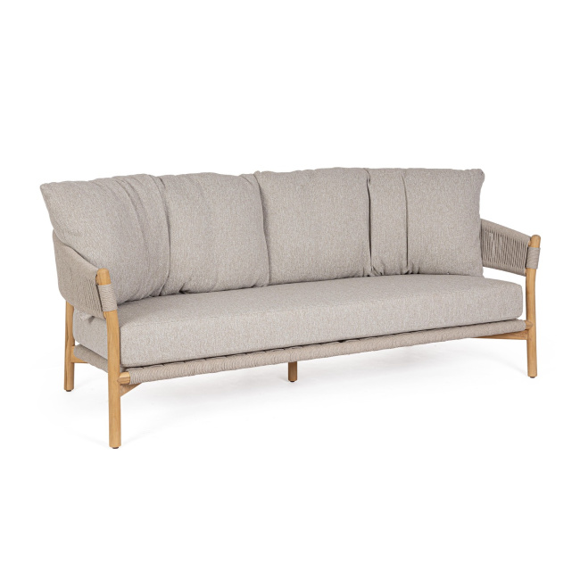 Sofa ogrodowa Grenada 3-osobowa 87x196x87cm beżowa - 1