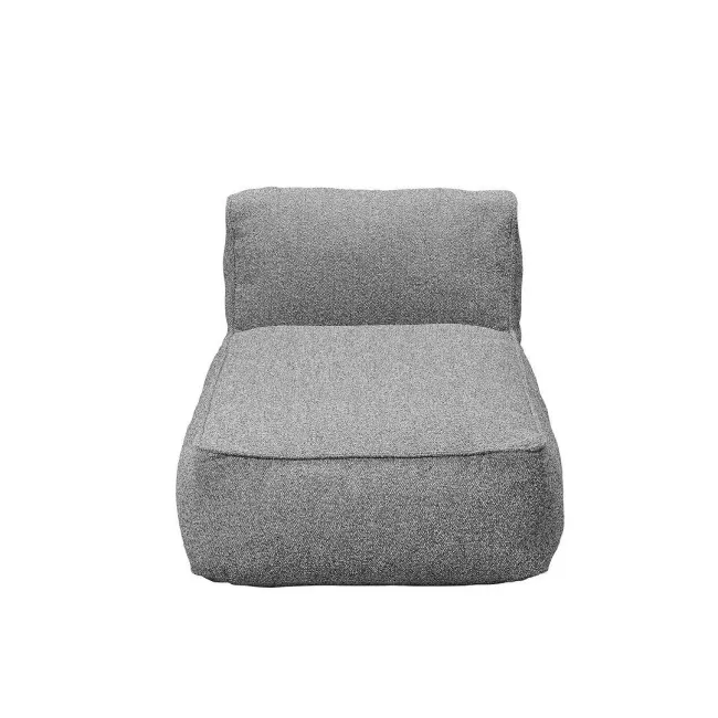 Leżanka pojedyncza modułowa Grow 68x145x36cm ciemnoszara boucle