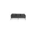 Sofa ogrodowa 3-osobowa Metz 77,5x207,5x83,5cm z poduszkami antracytowa - 10