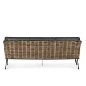 Sofa ogrodowa 3-osobowa Metz 77,5x207,5x83,5cm z poduszkami antracytowa - 9