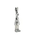 Figurka dekoracyjna królik stojący 9,5x2cm posrebrzana (1 sztuka mix) - 3