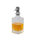 Wine decanter 750ml silver-plated with duck stopper - 1