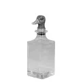 Wine decanter 750ml silver-plated with duck stopper - 5