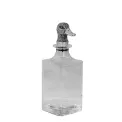 Wine decanter 750ml silver-plated with duck stopper - 7