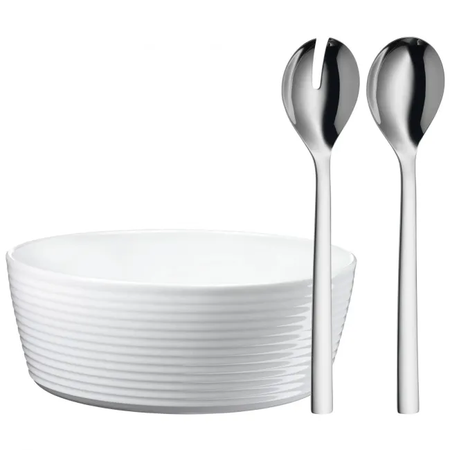 Nuova Salad Bowl 25cm + Salad Servers 30cm
