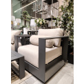 Mijas 4-Piece Garden Furniture Set with Cushions Anthracite - 3