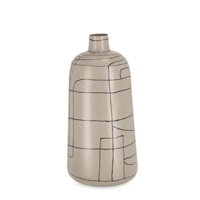 Wazon butelka Siva 44,5x20cm beżowy - 1