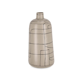 Wazon butelka Siva 44,5x20cm beżowy