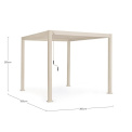 Pergola ogrodowa Oliva 3x3x2,5cm - 4