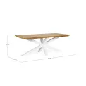 Palmdale garden table teak wood 200x100cm - 4