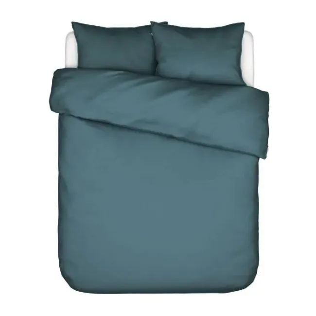 Pościel Minte 240x220cm z 2 poszewkami na poduszki 80x80cm denim