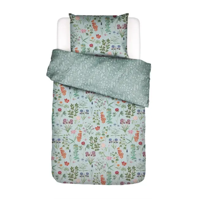 Marigold bedding set 155x220cm with 80x80cm pillowcase blue