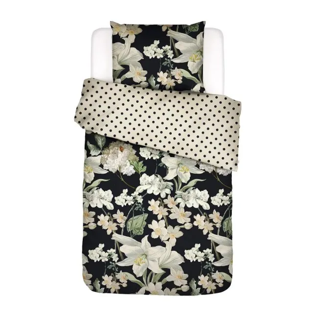 Rosalee bedding set 140x220cm with 60x70cm pillowcase anthracite