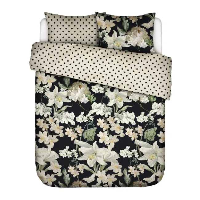 Rosalee bedding set 260x220cm with 2 pillowcases 60x70cm anthracite