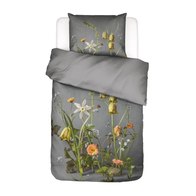 Ficaria bedding 140x200 cm with 70x90 cm pillowcase grey