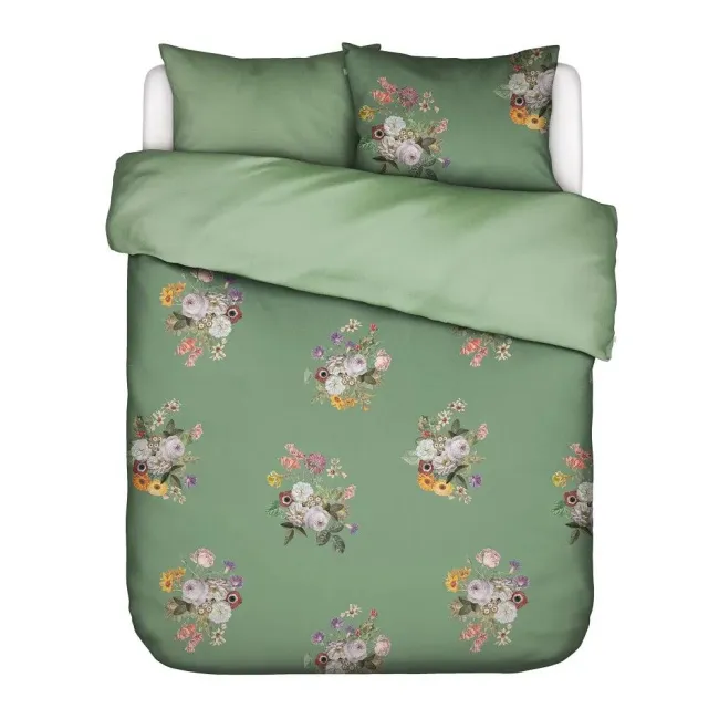 Laurine bedding set 240x220cm with 2 pillowcases 60x70cm green
