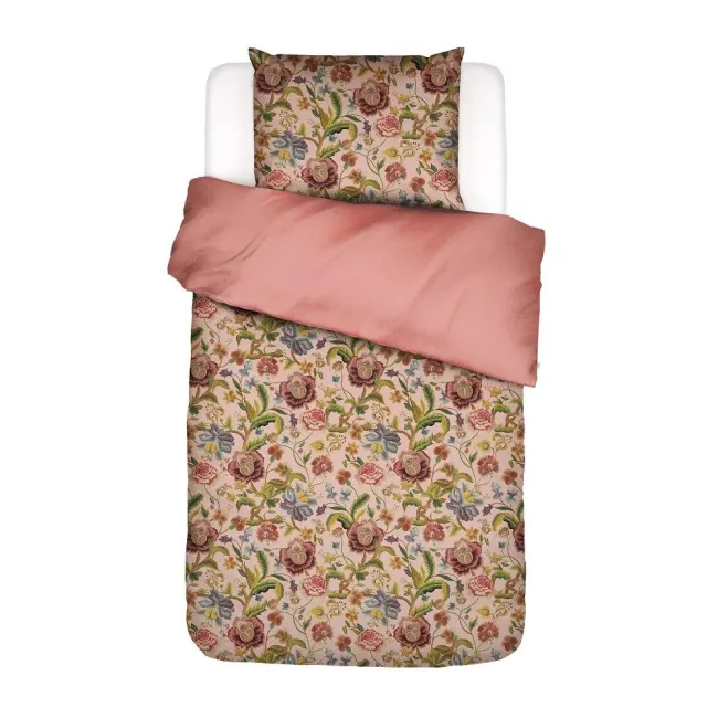 Roselina bedding set 155x220cm with 80x80cm pillowcase pink