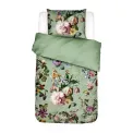 Fleur duvet cover 140x220 cm with pillowcase 60x70 cm green
