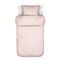 Pościel Classic Stripe 140x220cm z poszewką na poduszkę 60x70cm różowa - 1