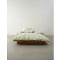 Senja bedding 260x220cm with 2 pillowcases 60x70cm green with fine herringbone pattern - 4