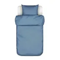 Senja bedding 140x220cm with pillowcase 60x70cm blue with fine herringbone pattern