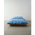 Senja bedding 140x220cm with pillowcase 60x70cm blue with fine herringbone pattern - 4