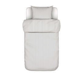 Pościel Classic Fine Stripe 140x220cm z poszewką na poduszkę 60x70cm antracyt