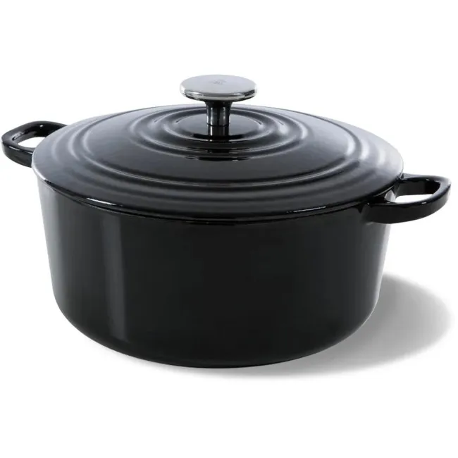 Garnek żeliwny Bourgogne 20cm 2,5l czarny