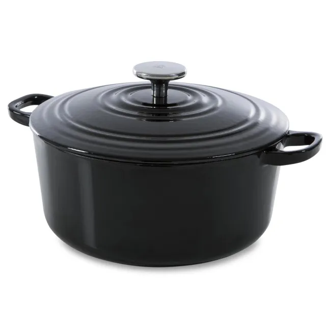 Garnek żeliwny Bourgogne 24cm 4,2l czarny