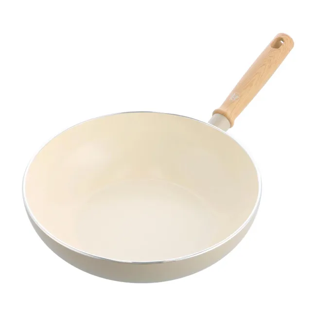 Wok Nordics 28cm 3,7l kremowy