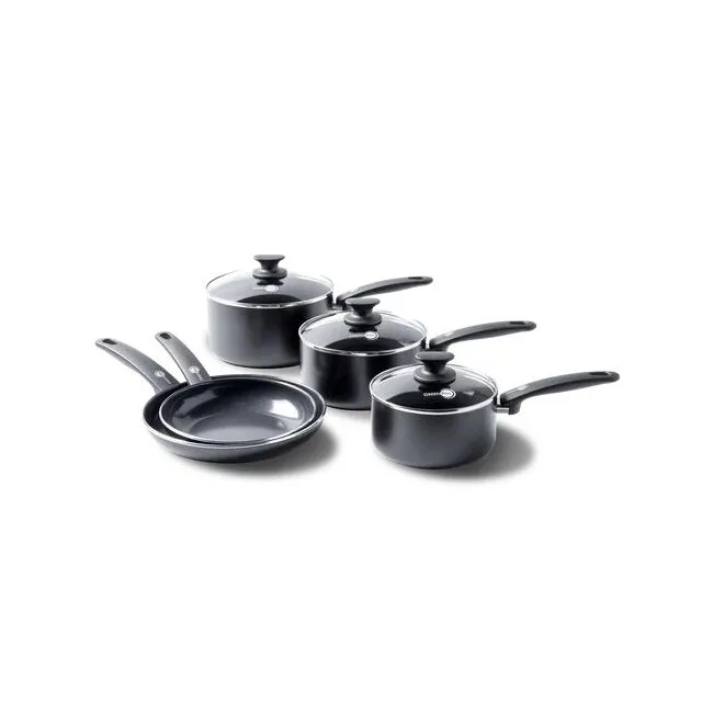 Zestaw Cambridge 3 rondle z pokrywkami + 2 patelnie 20+24cm