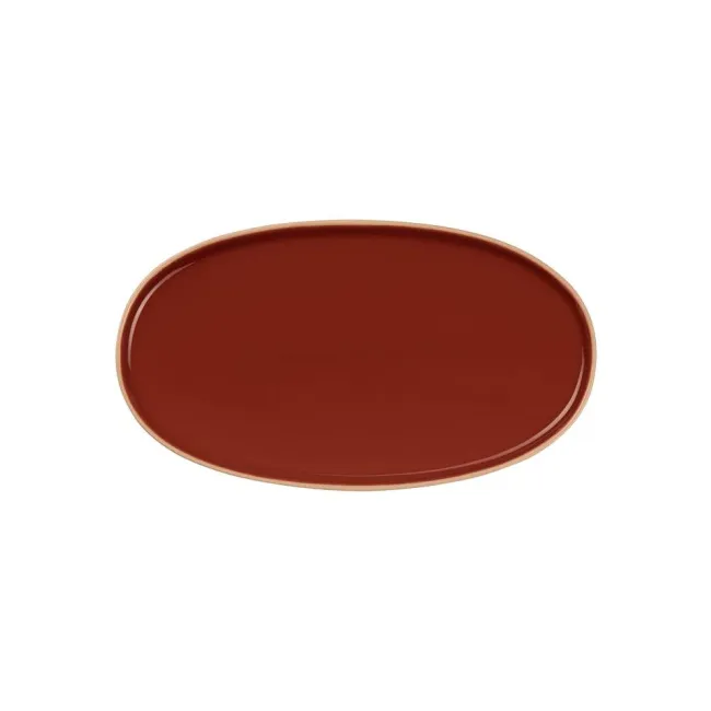 Semana serving platter 28,5x16cm red