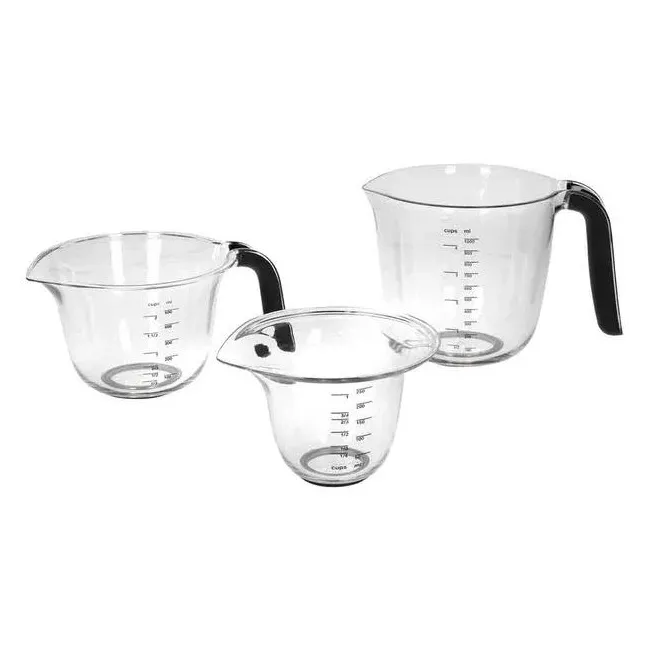 Komplet 3 miarek kuchennych 250+500+1000ml