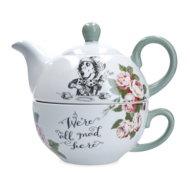 Tea for one 420ml + 290ml Alicja w krainie czarów