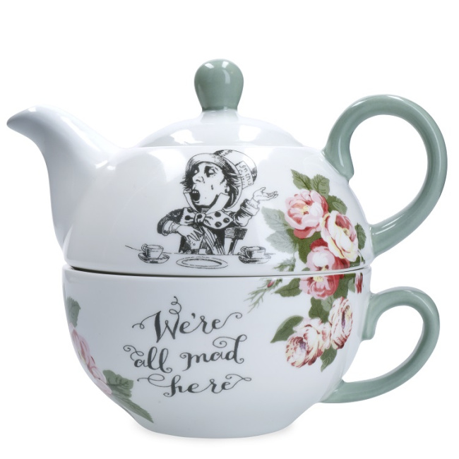 Tea for one 420ml + 290ml Alicja w krainie czarów - 1