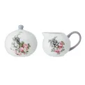 Sugar bowl and creamer Alice in Wonderland