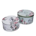 Set of 2 tins 25×13 + 22×10cm Alice in Wonderland
