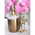 Matte gold wine cooler 20x25cm with double walls - 2