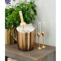 Matte gold wine cooler 20x25cm with double walls - 3